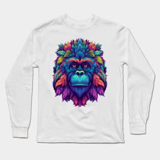Funky Hippie Gorilla Long Sleeve T-Shirt